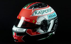 Mini Helmet Charles Leclerc Edición limitada 2019 Monza Edición Limitada