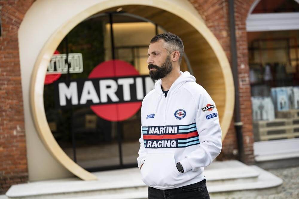 Martini Sportline sudadera con capucha blanca