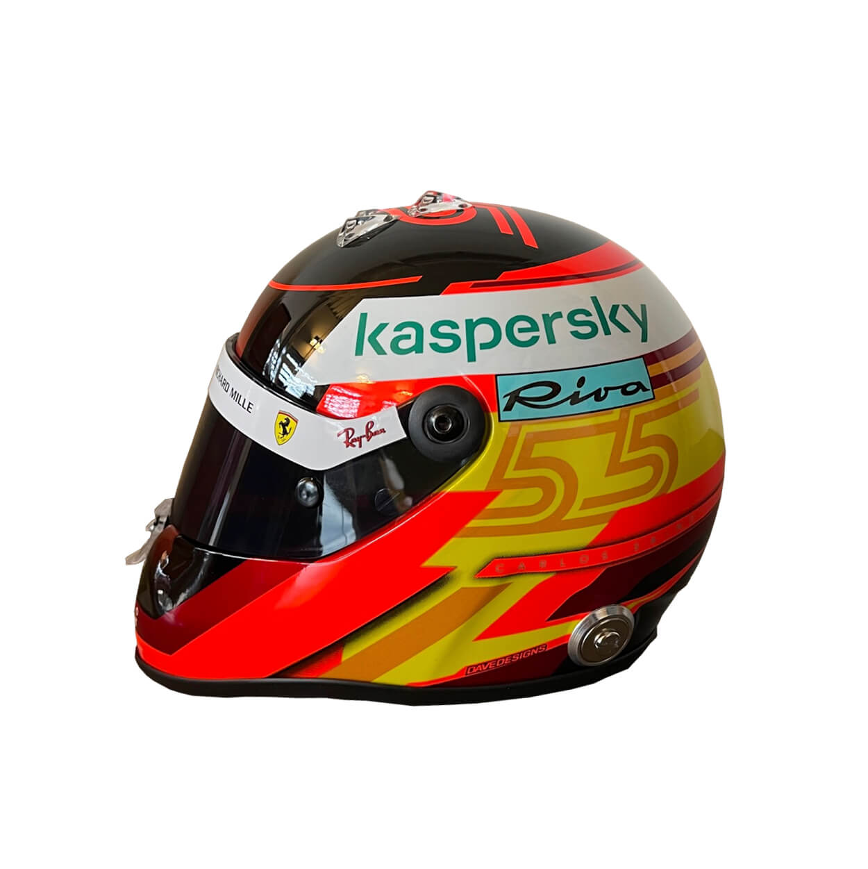 Carlos Sainz Mini Helmet 2021 Schuberth