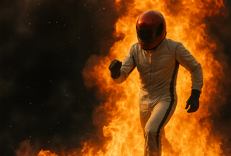 Piloto F1 resistencia Fuego